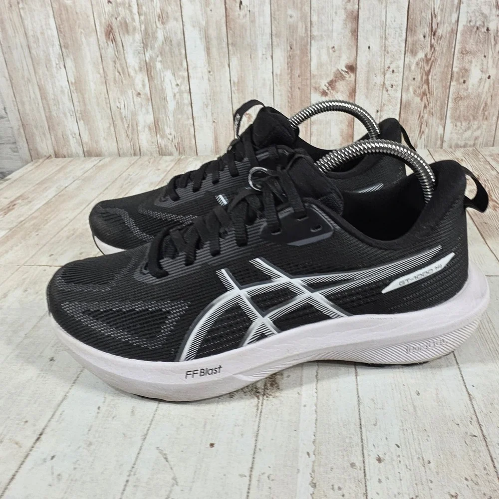 ASICS GT-1000 14 Black White Women Running Shoes 1012B859 Size 8.5 FF Blast